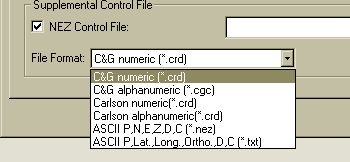 Supplemental Control files.