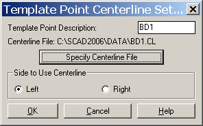 Template Point Centerline