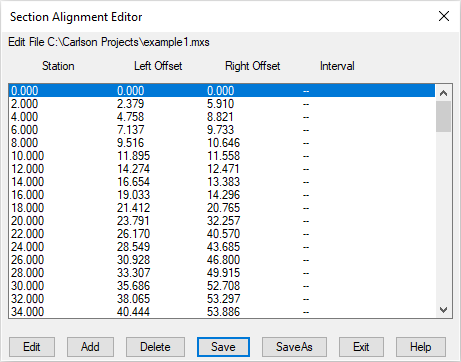 Section Alignment Editor