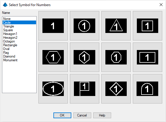 Select Symbols for Numbers