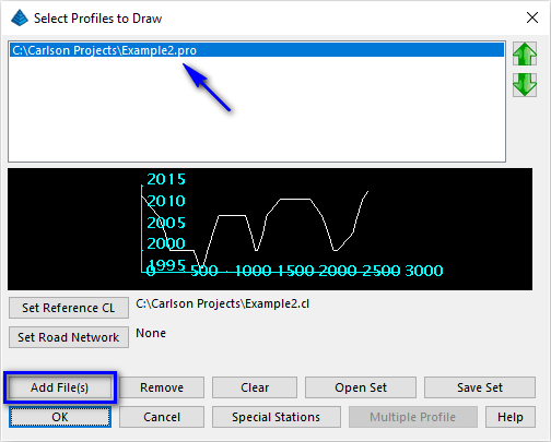 Select Profiles to Draw