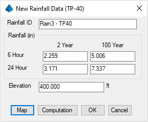 New Rainfall Data